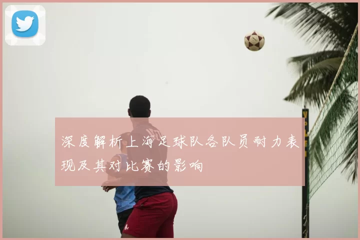 深度解析上海足球队各队员耐力表现及其对比赛的影响