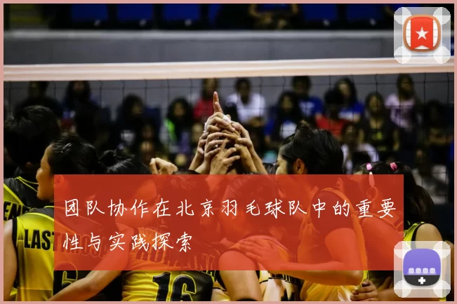 团队协作在北京羽毛球队中的重要性与实践探索