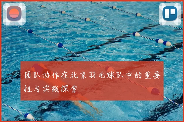 团队协作在北京羽毛球队中的重要性与实践探索